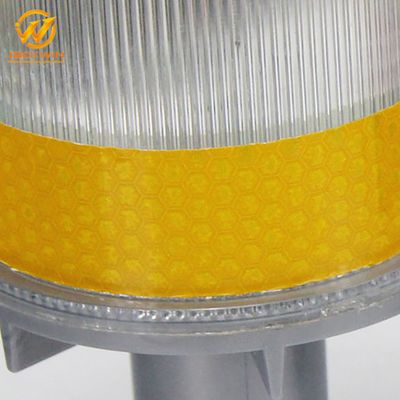 LED Solar Lights ABS Traffic Warning Light Amber Flashing Warning Light, Warning Light, Road Safety Warning Light image 5