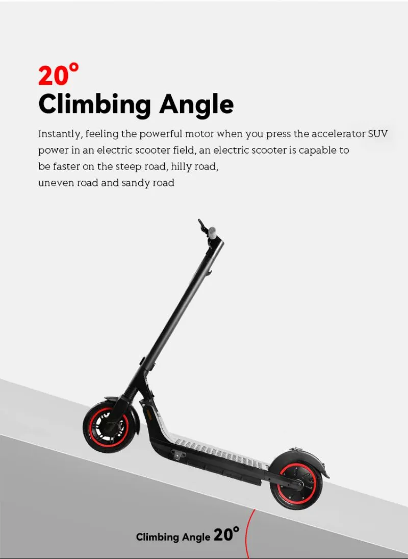 Lithium Battery Powerful Foldable Electric Outlet Factory Hot Sale 350W 2 Wheels Electric Scooter for Adults